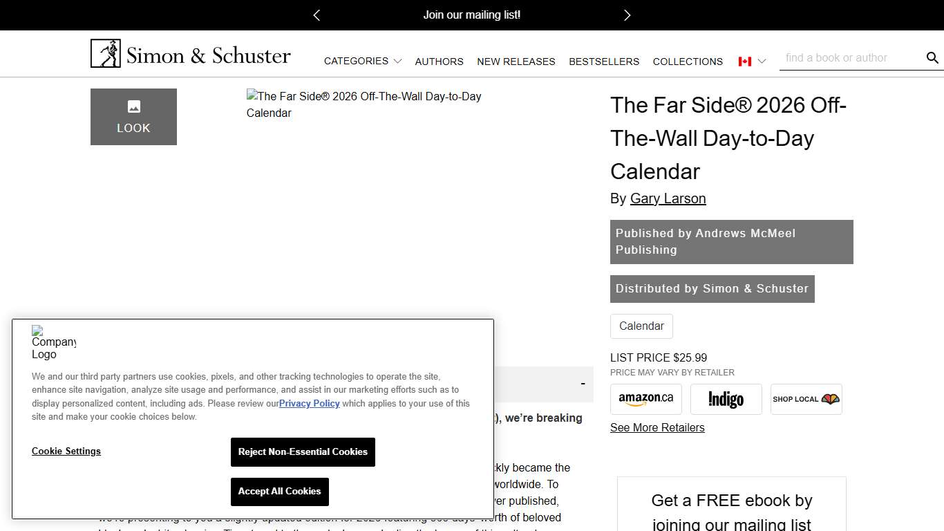 The Far Side® 2026 Off-The-Wall Day-to-Day Calendar - Book Summary & Video Official Publisher Page Simon & Schuster Canada
